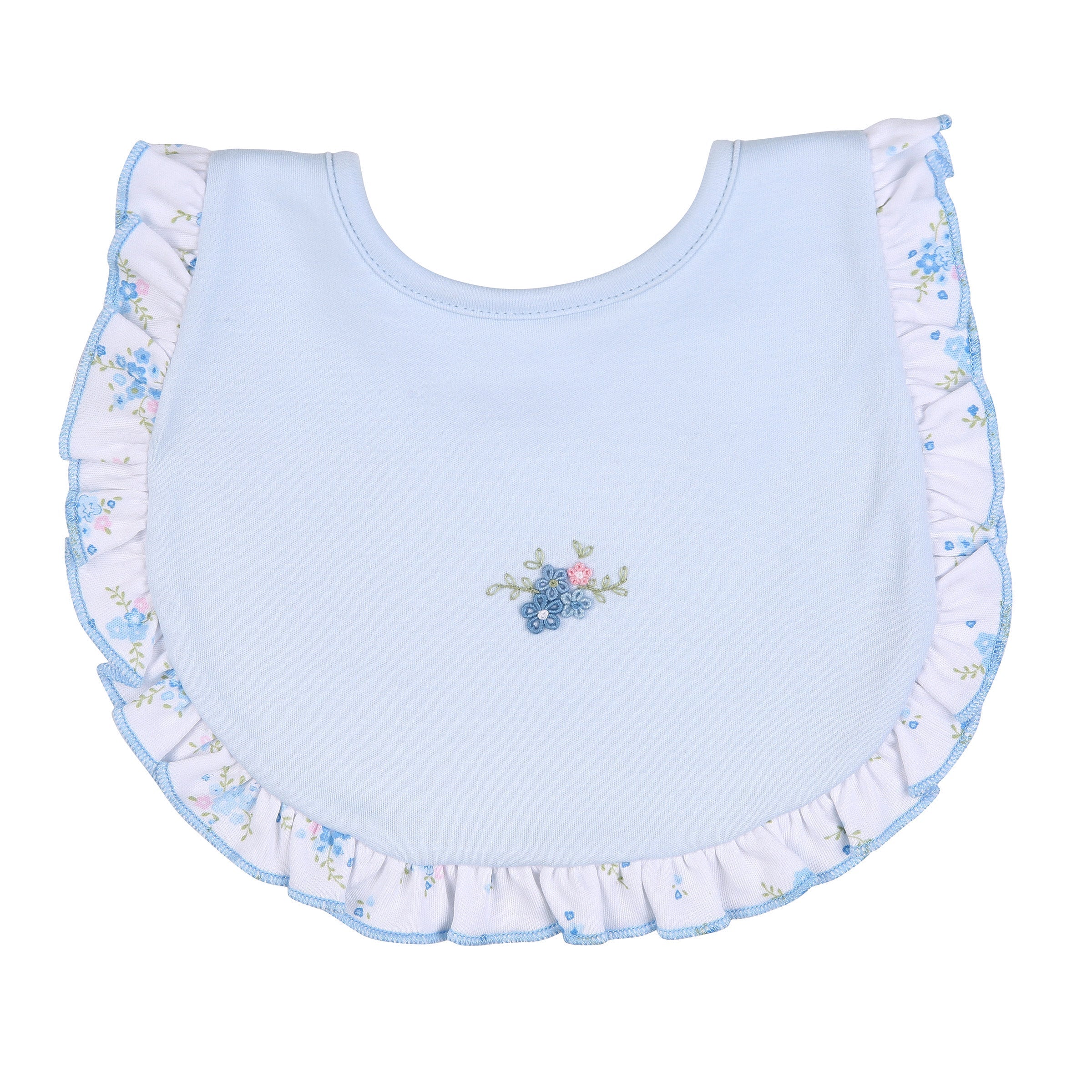 Magnolia Baby Samantha's Classics Embroidered Ruffle Bib