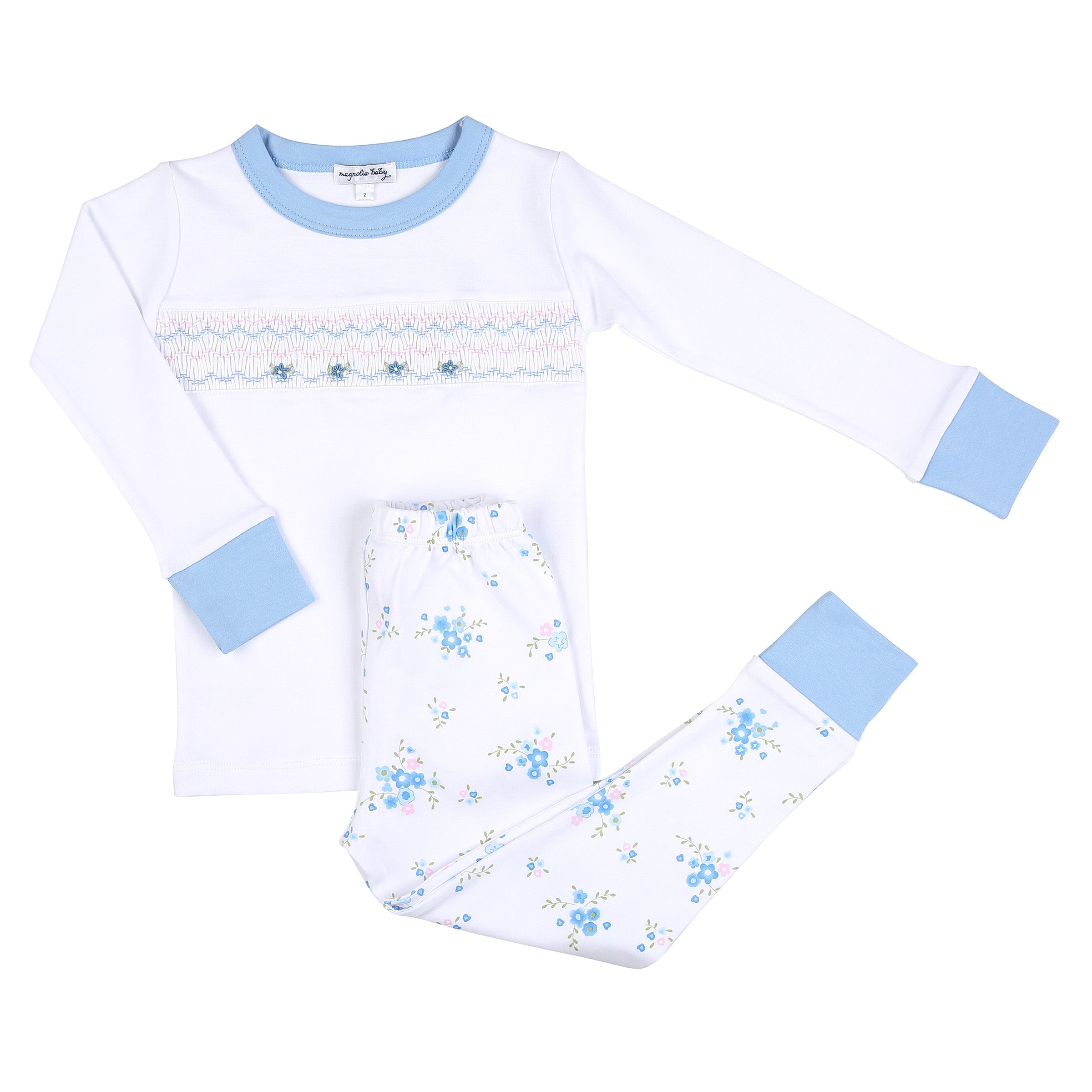Magnolia Baby Samantha's Classics Smocked Toddler Long Pajamas