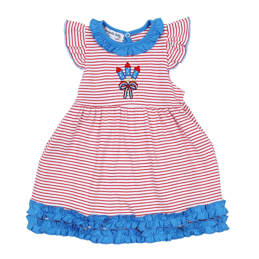 Little Firecracker Applique Toddler Dress