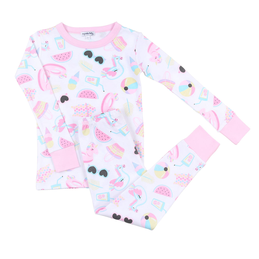 Magnolia Baby Pink Splish Splash Long Pajamas