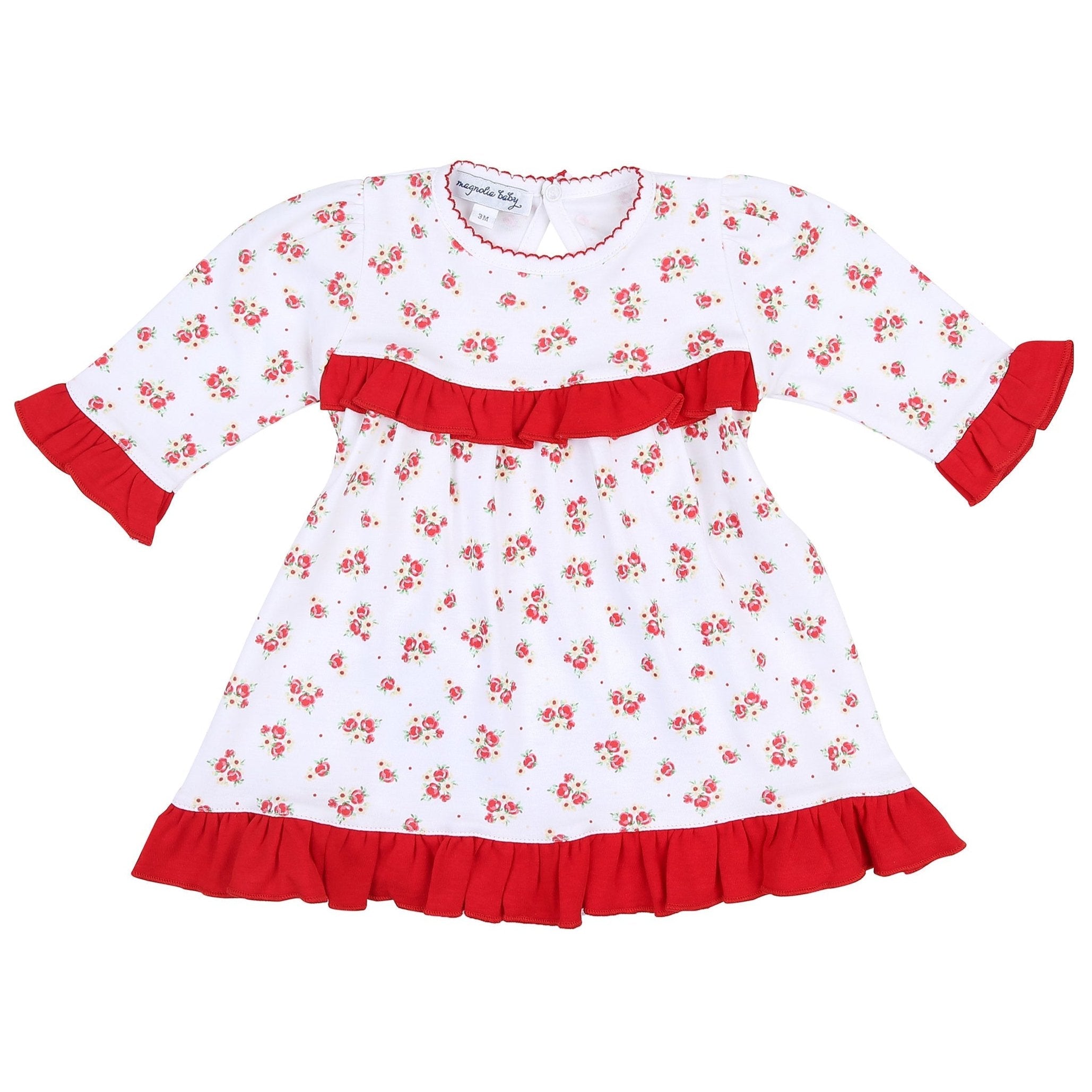 Holiday Annalise's Classics Print Dress + Diaper Cover