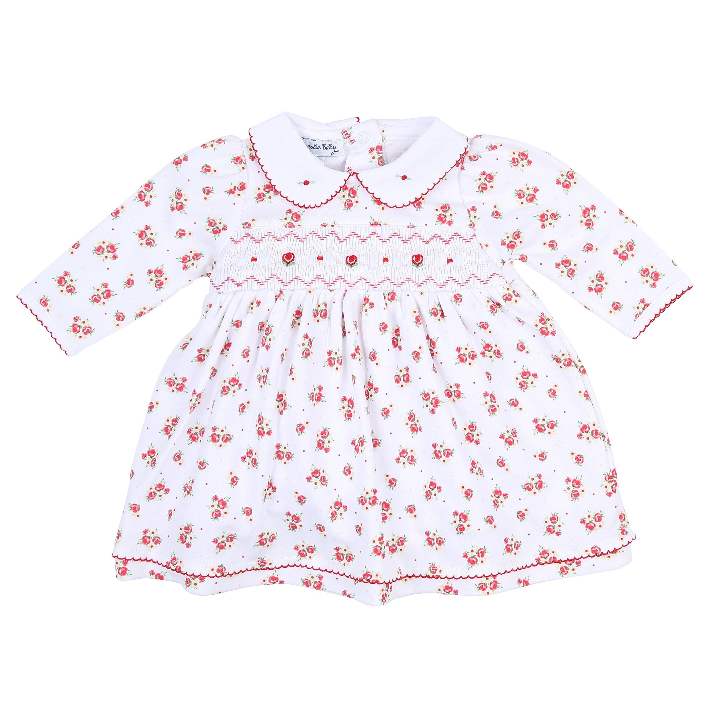 Holiday Annalise's Classics Smocked Dress + Diaper Cover