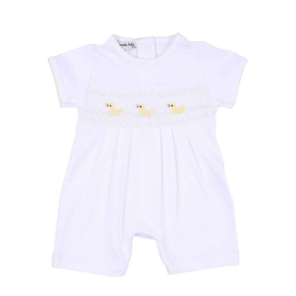 Just Ducky Classics Smocked Short Playsuit