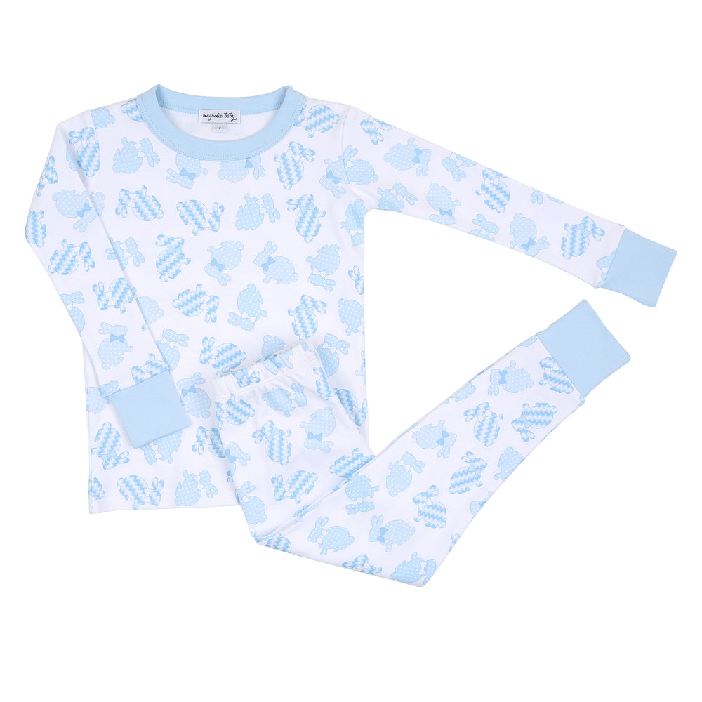 Little Cottontails Long Pajamas - Blue