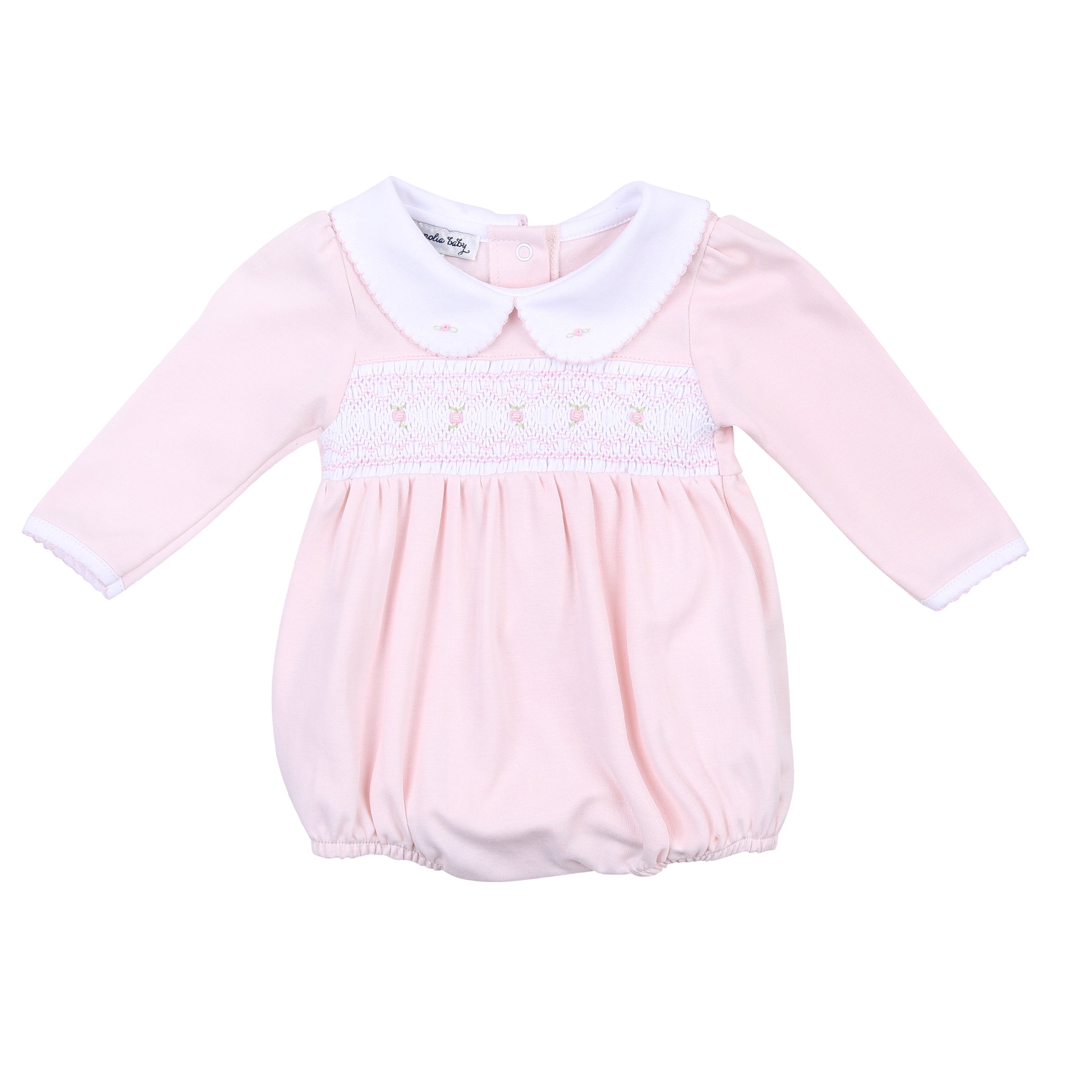 Fiona & Phillip Smocked Bubble - Pink
