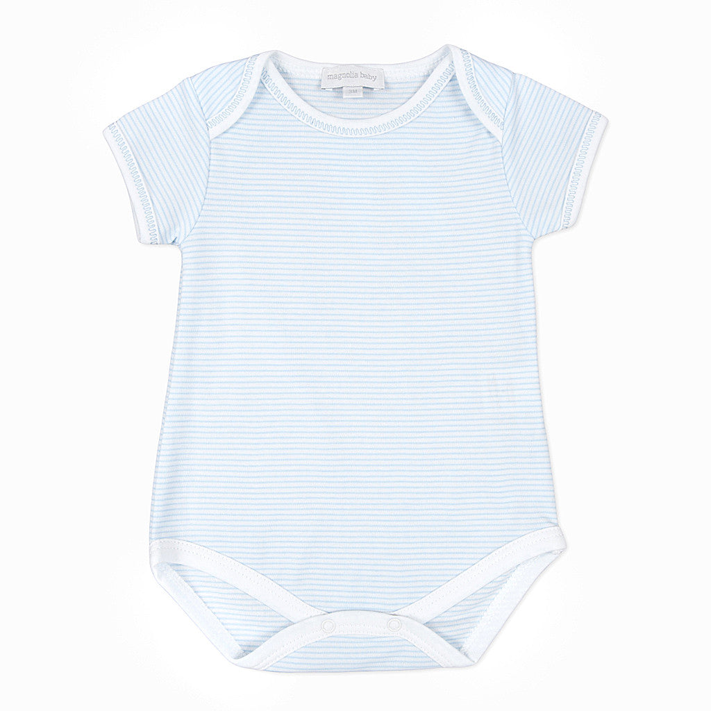 Magnolia Baby Blue Mini Stripe Bodysuit