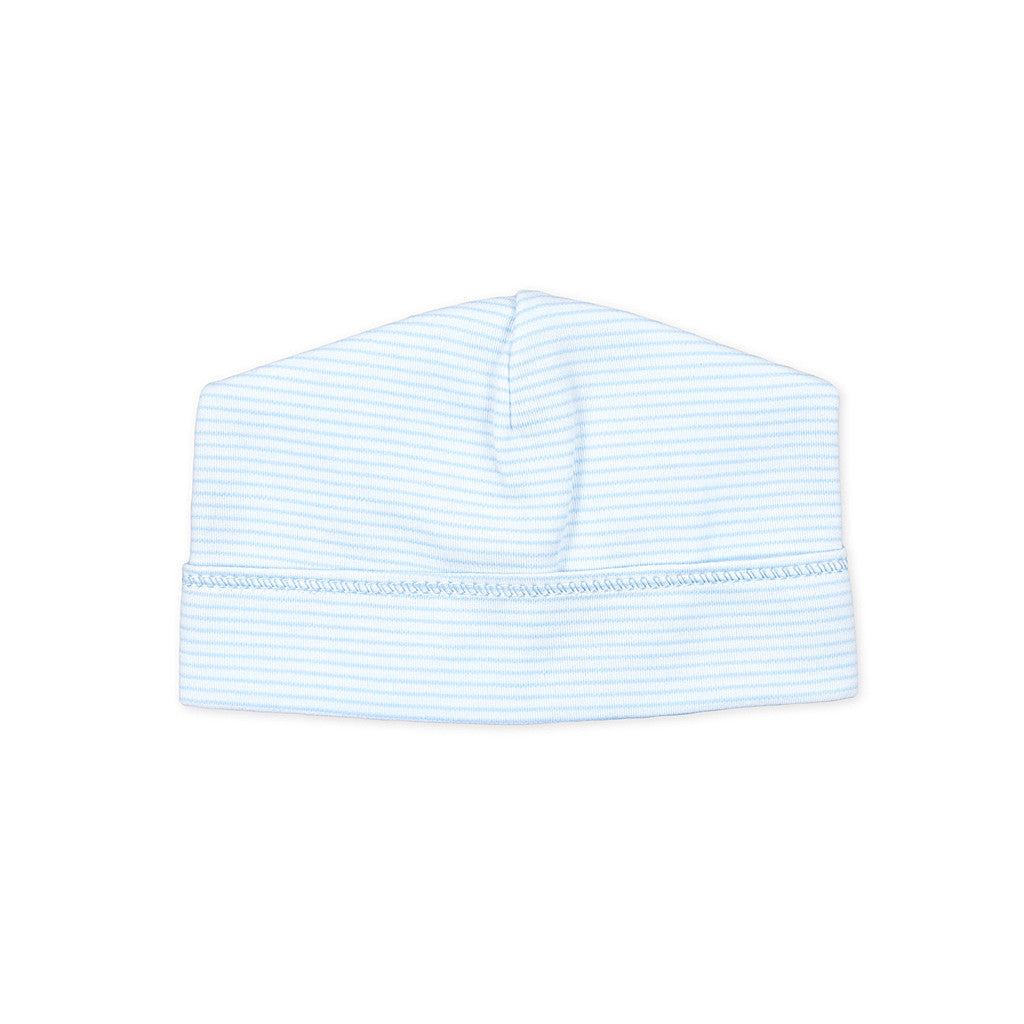 Magnolia Baby Blue Mini Stripe Baby Hat