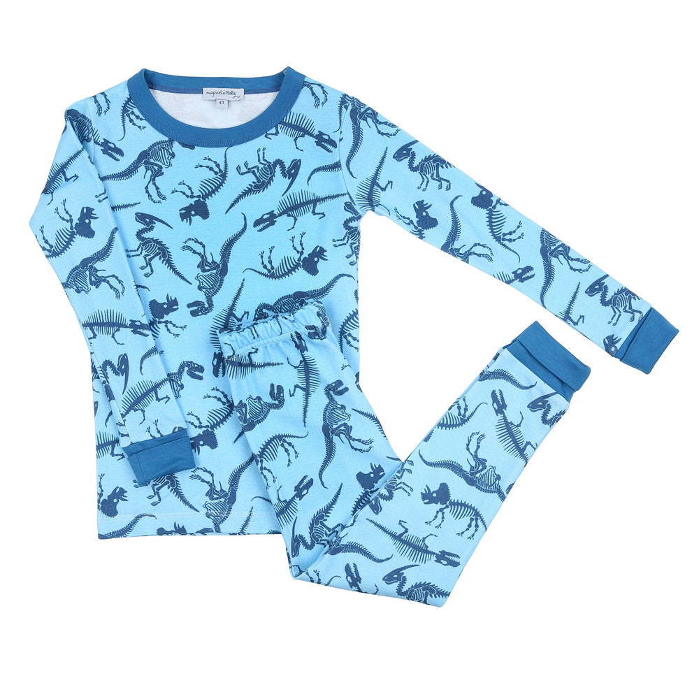 Magnolia Baby Blue Fossil Finder Long Pajamas
