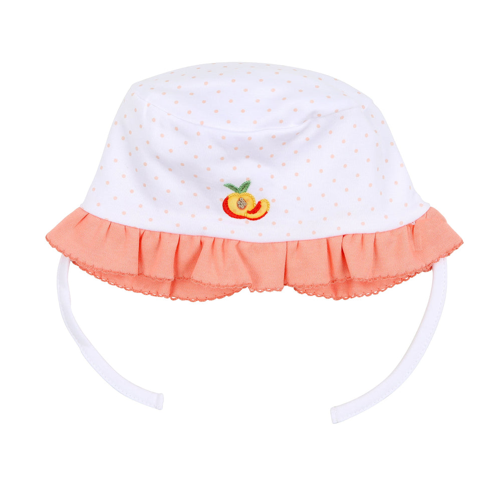 Magnolia Baby Peach Summer Peaches Embroidered Floppy Hat