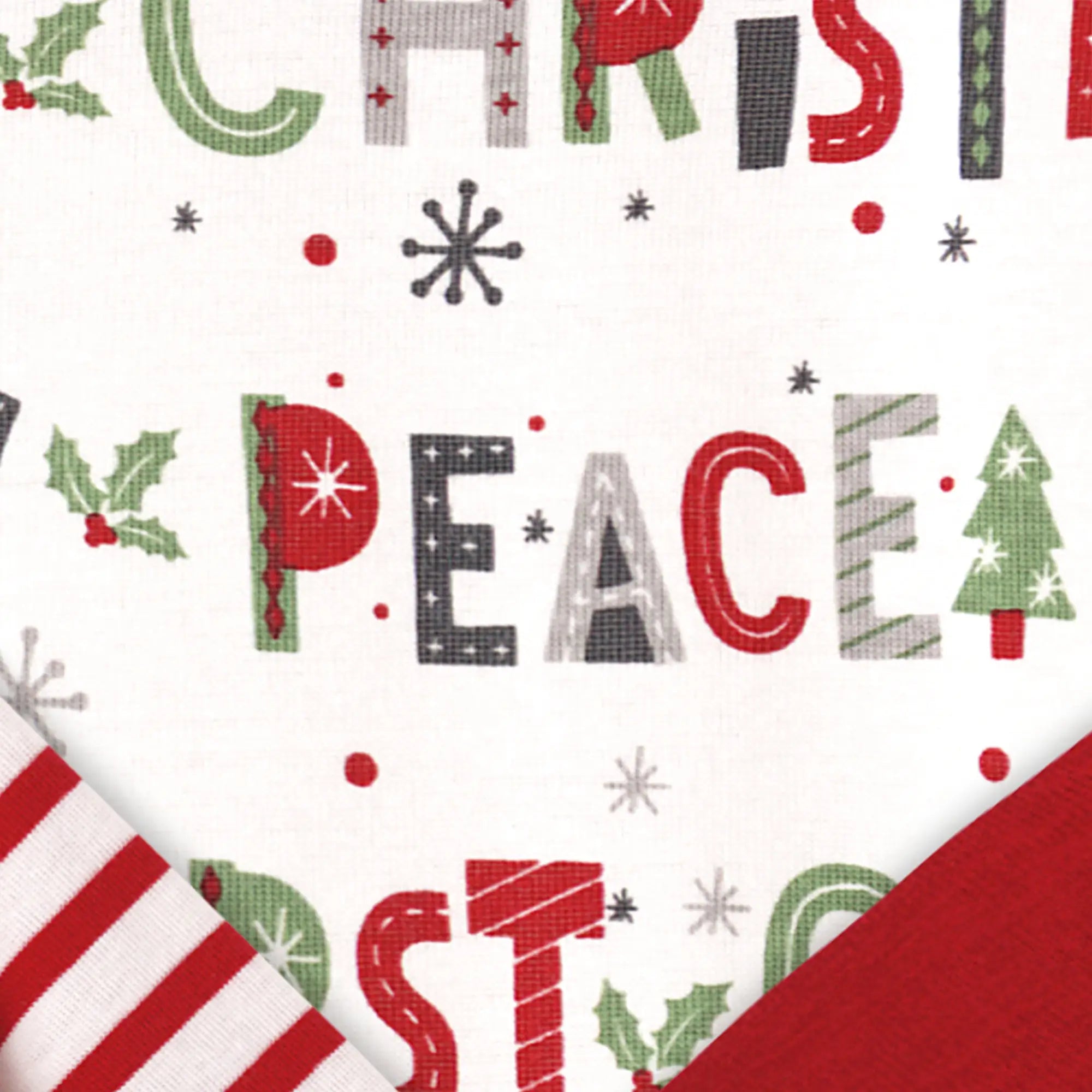 Peace, Love, Joy First Christmas Henley Romper