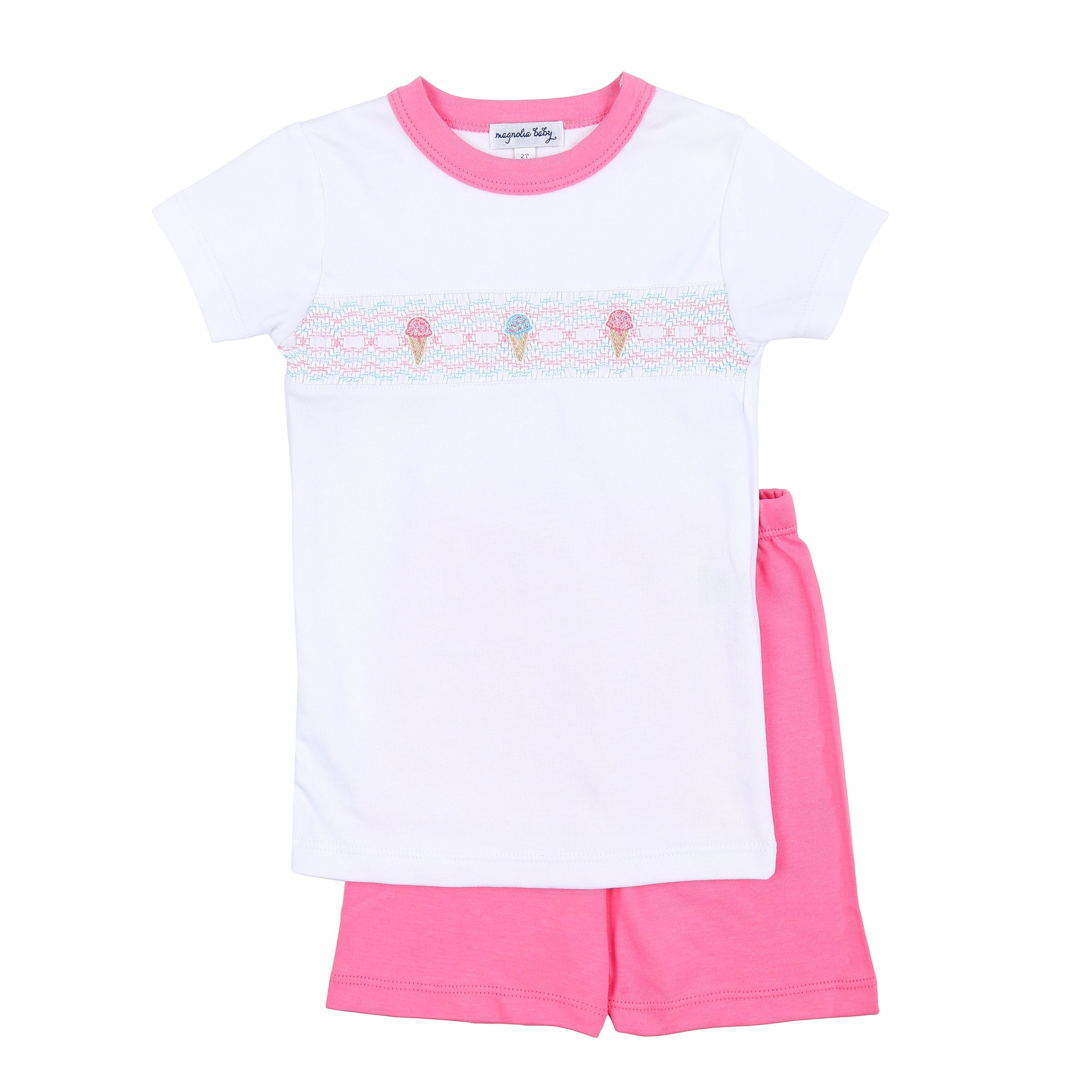 Ice Cream Classics Smocked Short Pajamas Toddler - Magnolia Baby – Liam ...