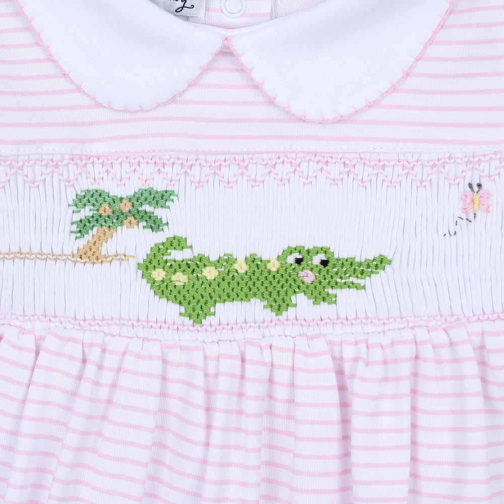 Alligator Classics Smocked Collared Flutters Girl Bubble