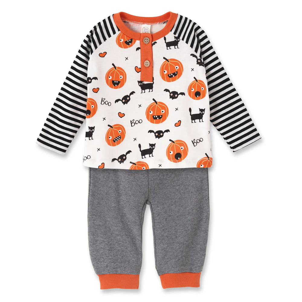 Playful Pumpkins Tee + Pants Set