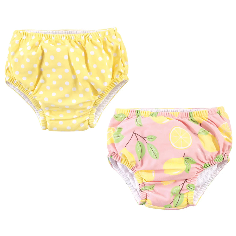 Lemons & Polka Dots Swim Diaper Set