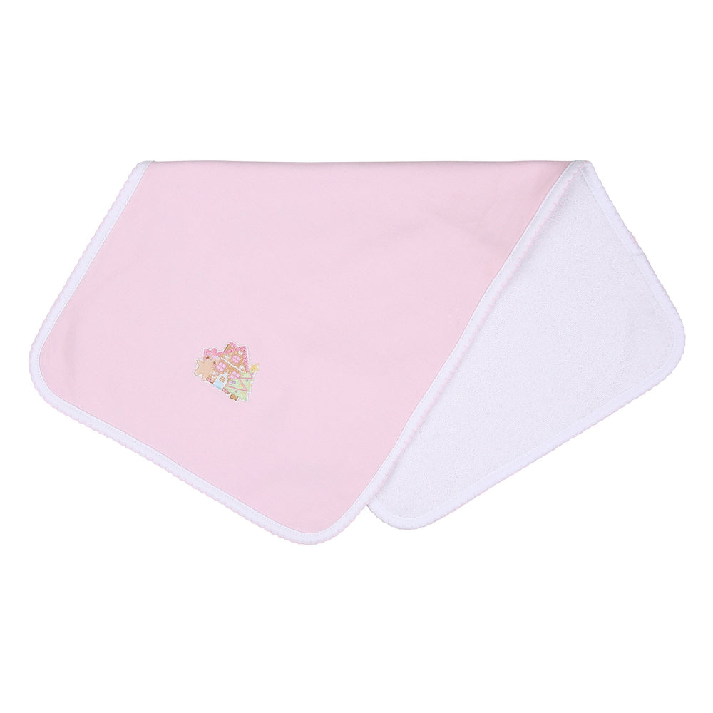 Sweet Gingerbread Embroidered Burp Cloth