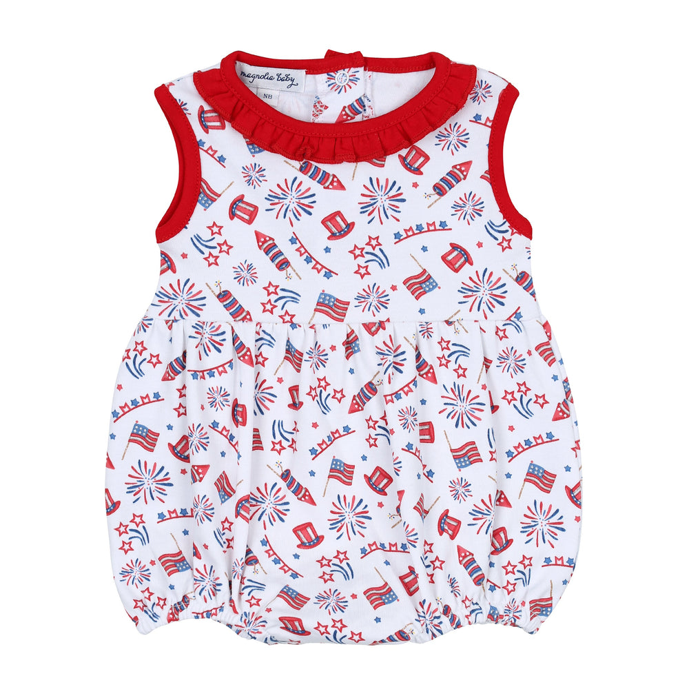 Red, White & Blue! Print Girl Bubble