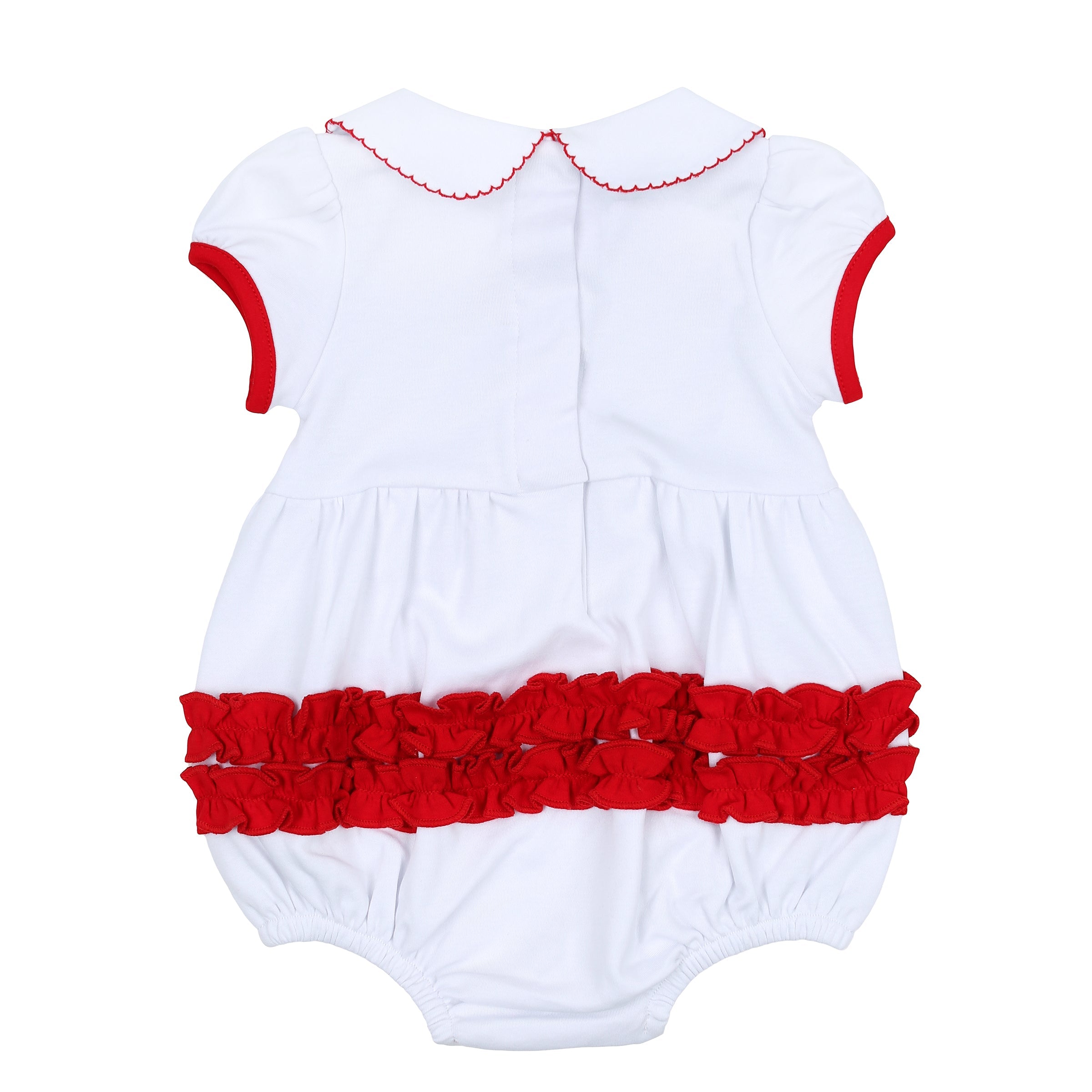 Red, White & Blue! Embroidered Collared Girl Bubble