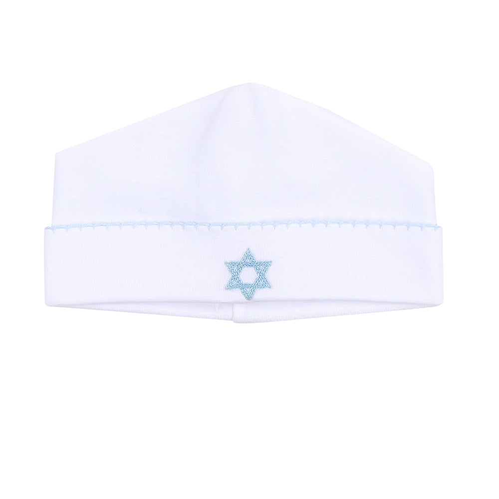 Brit Milah Embroidered Hat - Blue