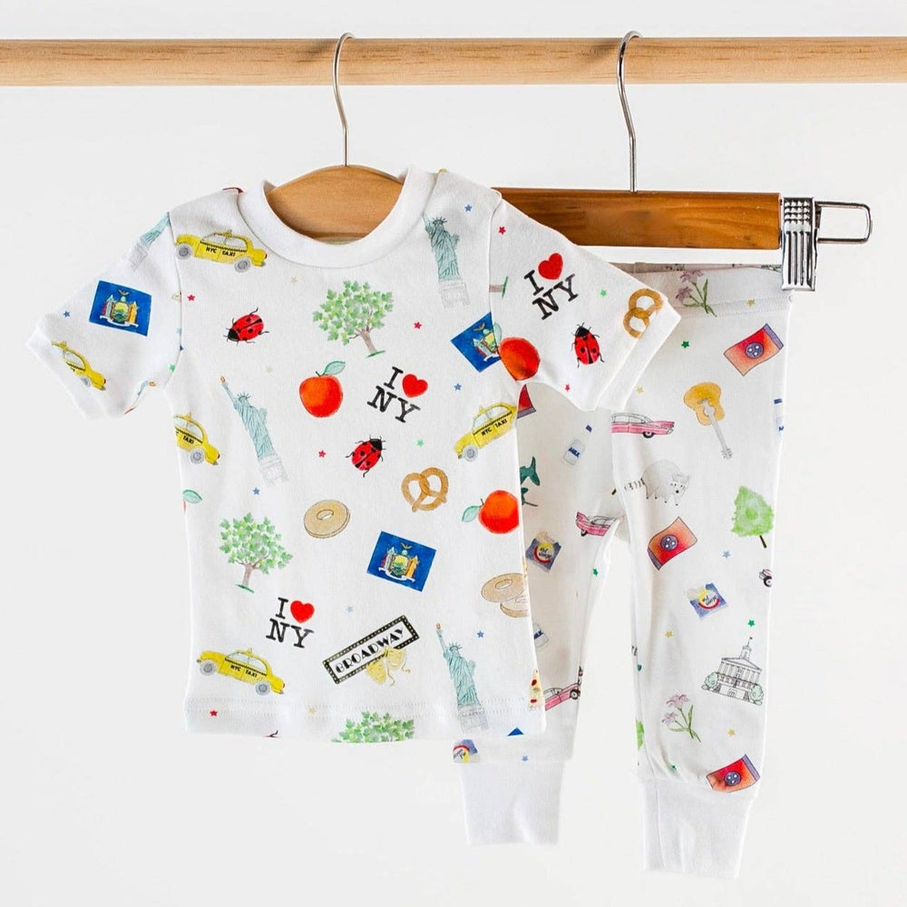 Children's Cotton Pajamas Pink Deer PJs Jammies Set – Knotty Kid