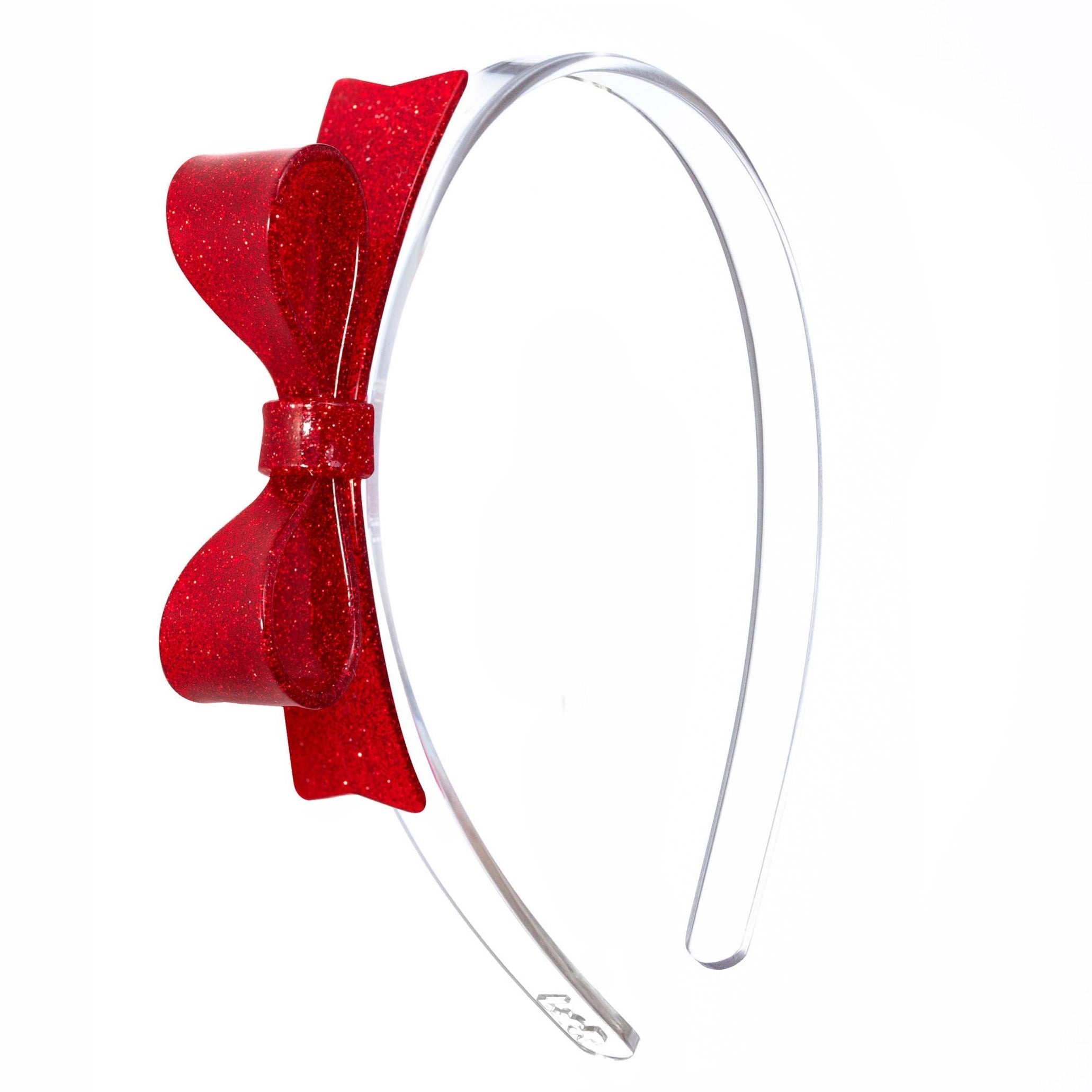 Bow Tie Glitter Red Headband