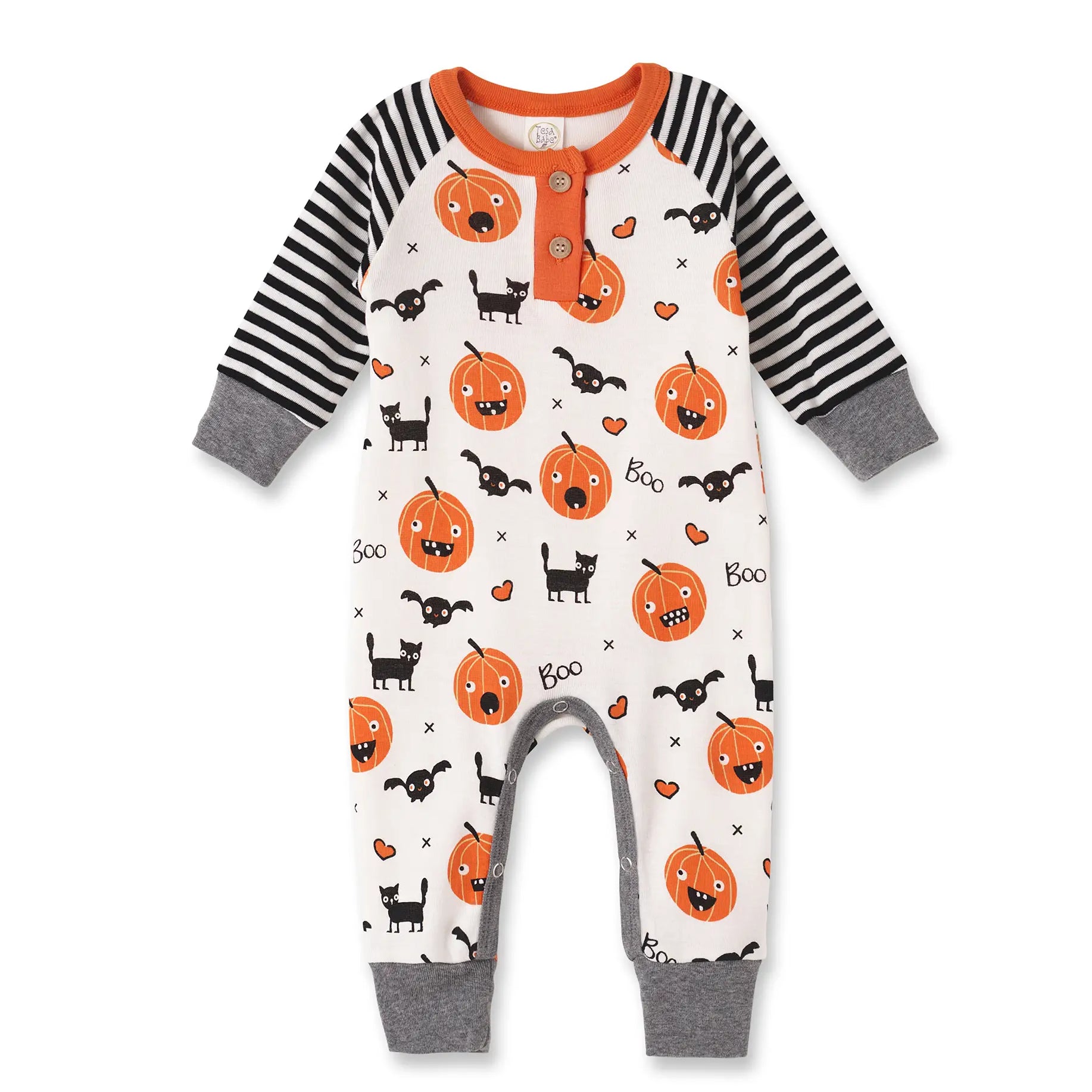 Playful Pumpkins Henley Romper