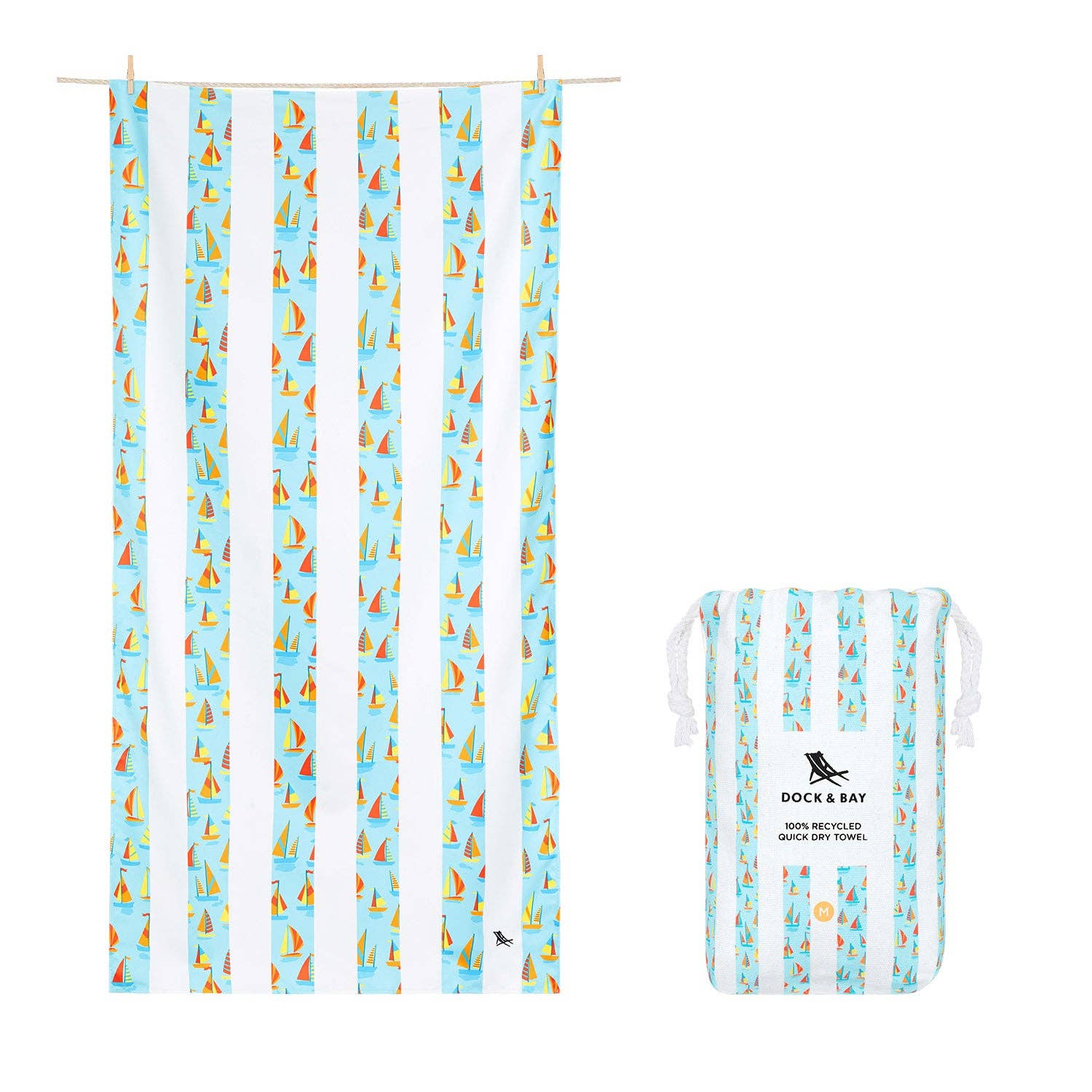 Kid Size Beach Towel - Oh Buoy! - UPF 50+