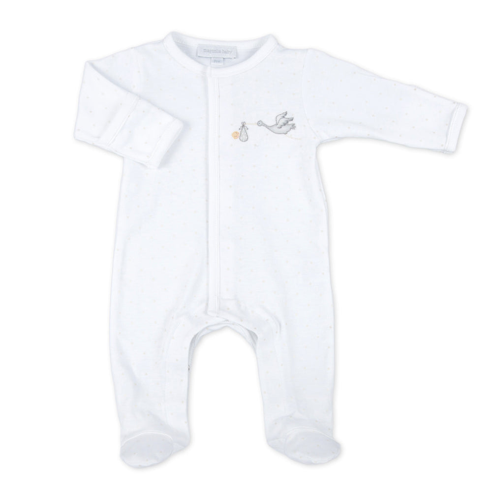 Magnolia Baby Worth the Wait Unisex Embroidered Footie