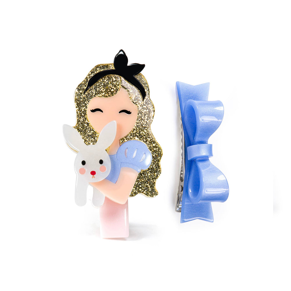 Alice & Blue Bow Hair Clips (Set of 2)