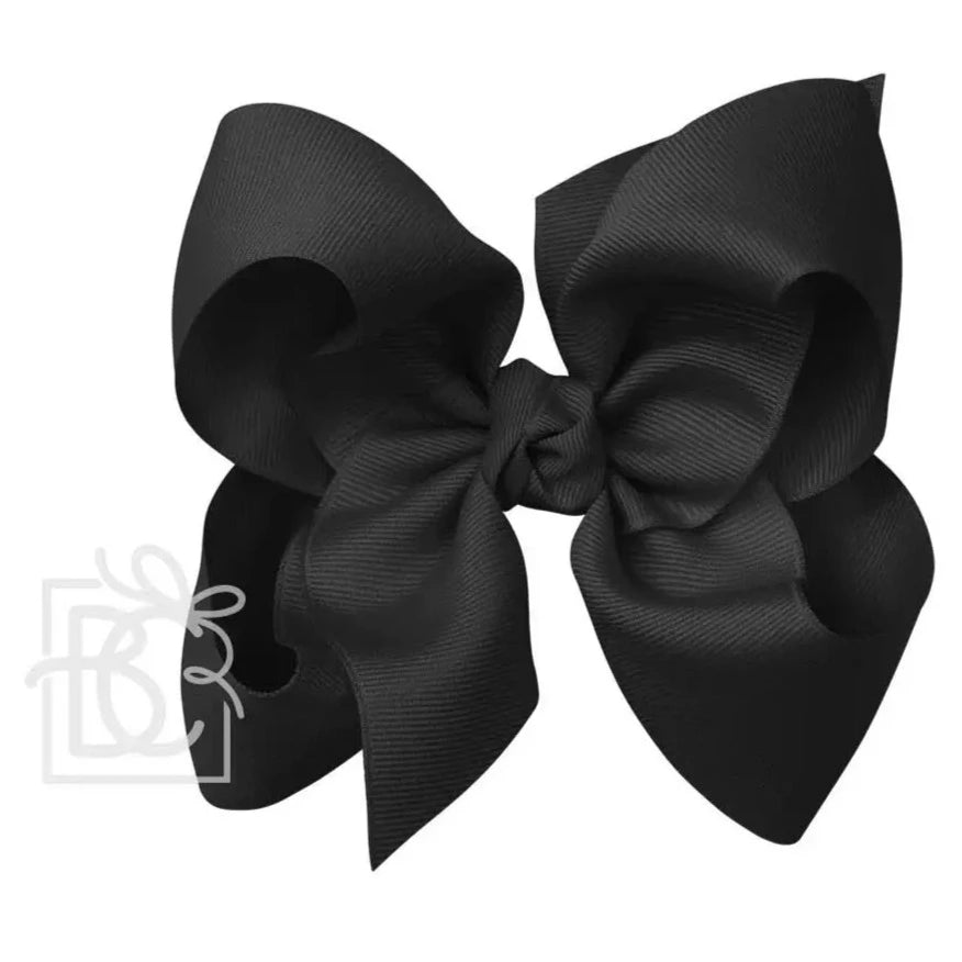 Signature Bow on Alligator Clip - Black