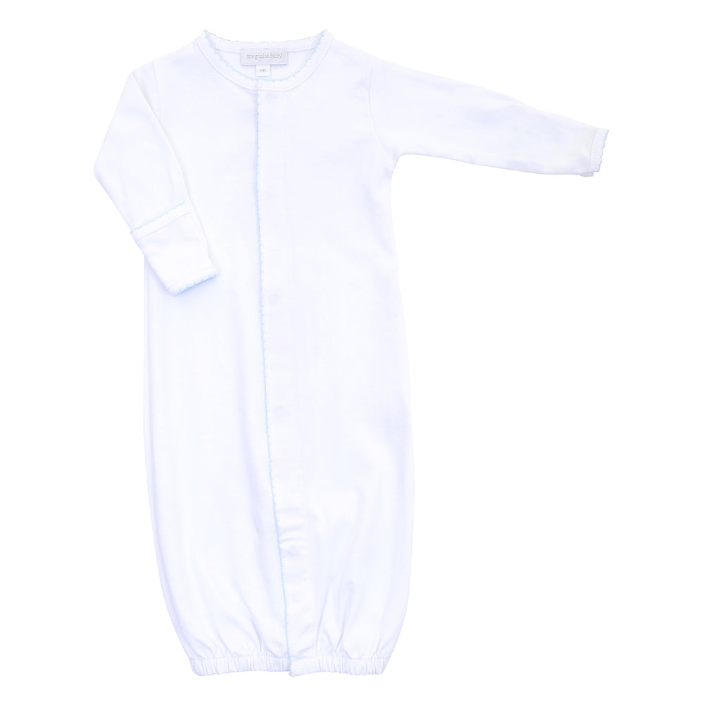 Converter Gown - White with Blue Trim