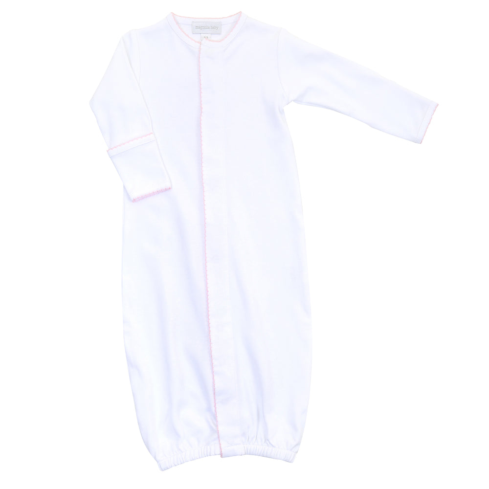 Converter Gown - White with Pink Trim