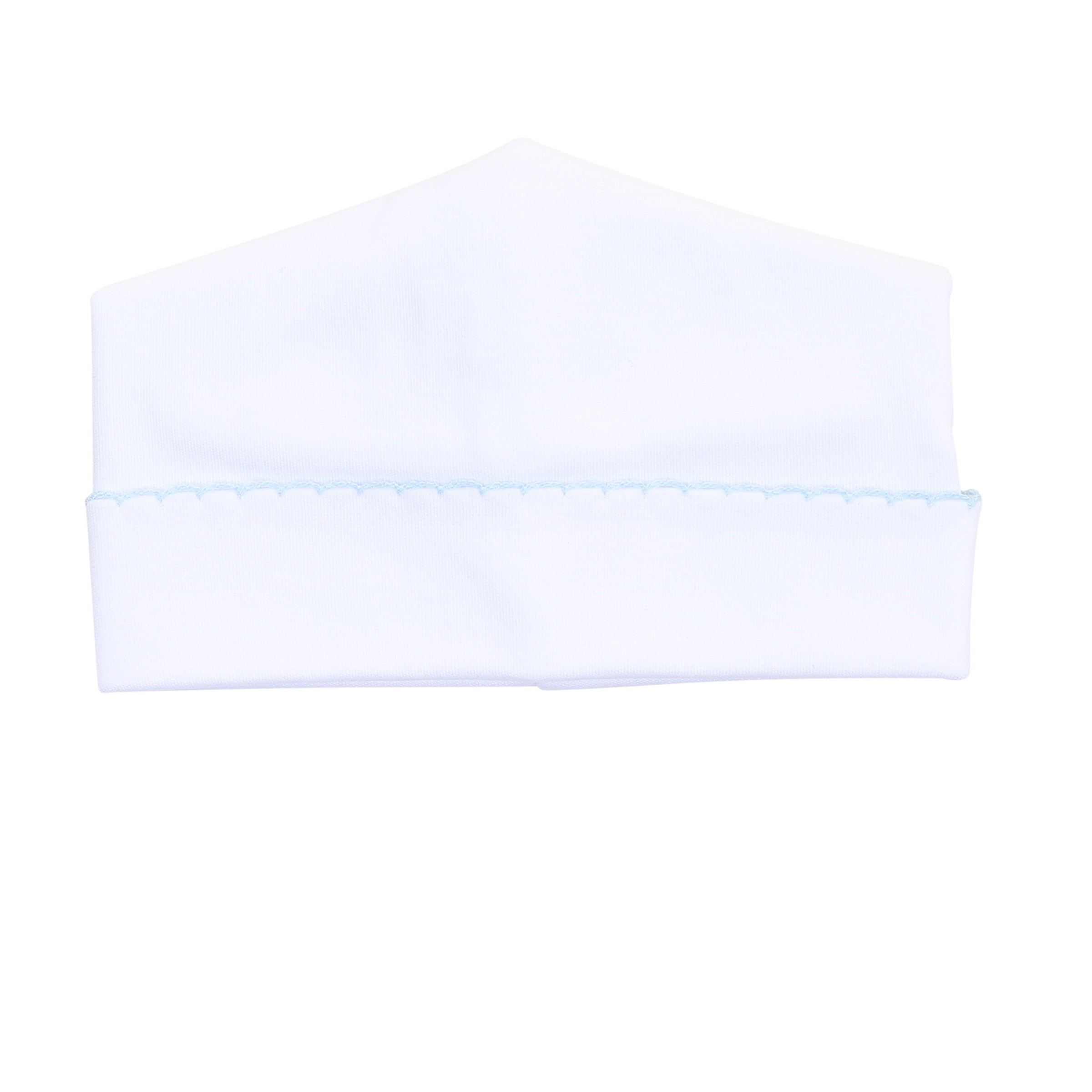 Hat - White with Blue Trim