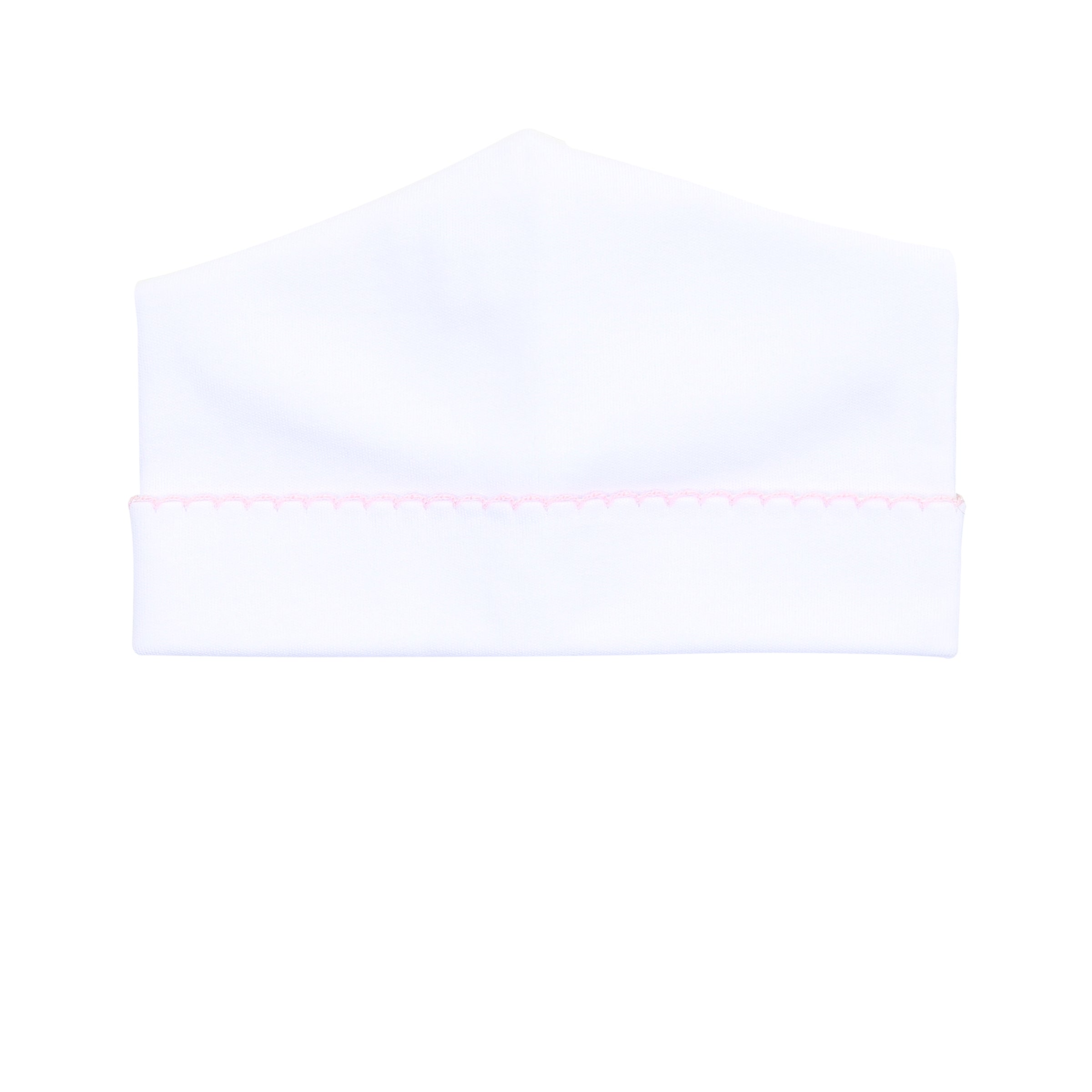 Hat - White with Pink Trim