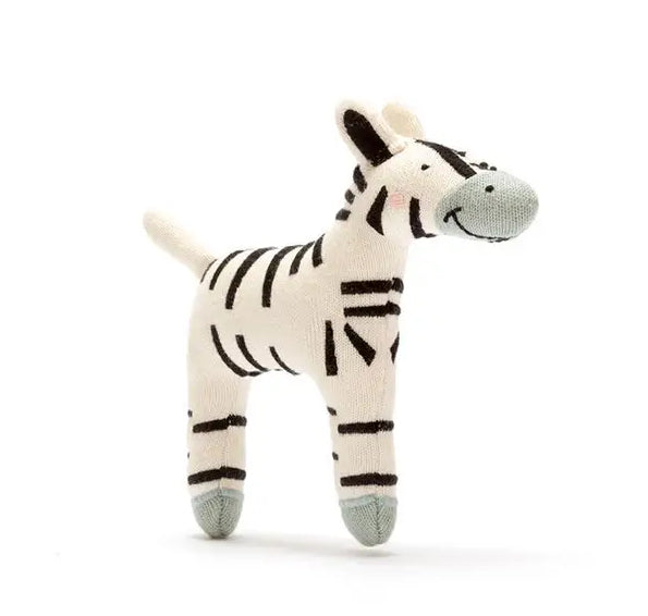 Organic Cotton Zebra Baby Toy