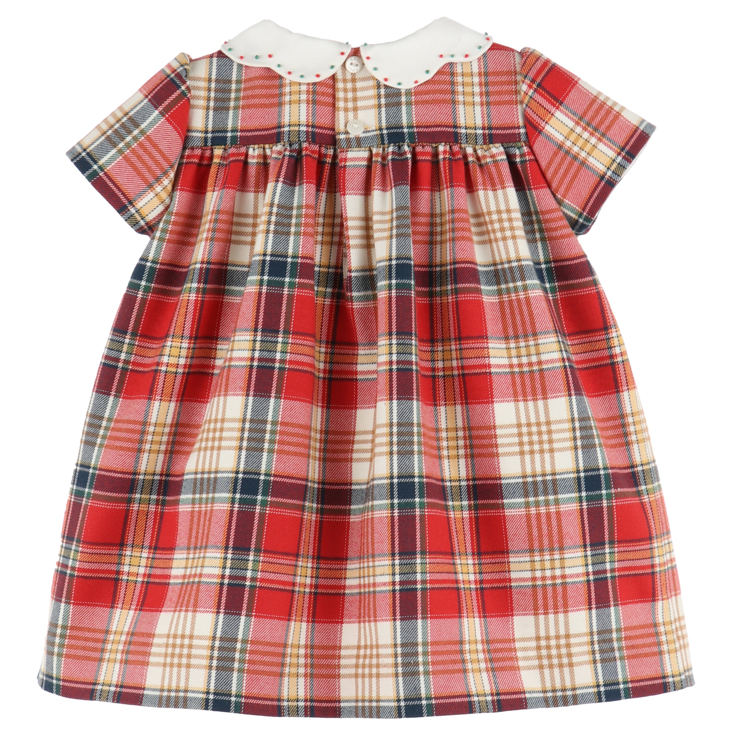 Tartan Plaid Smocked Dress