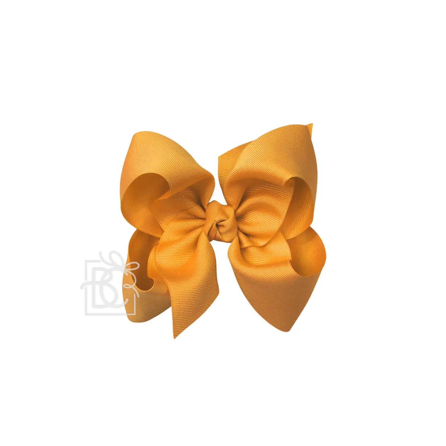 Signature Bow on Alligator Clip - Old Gold