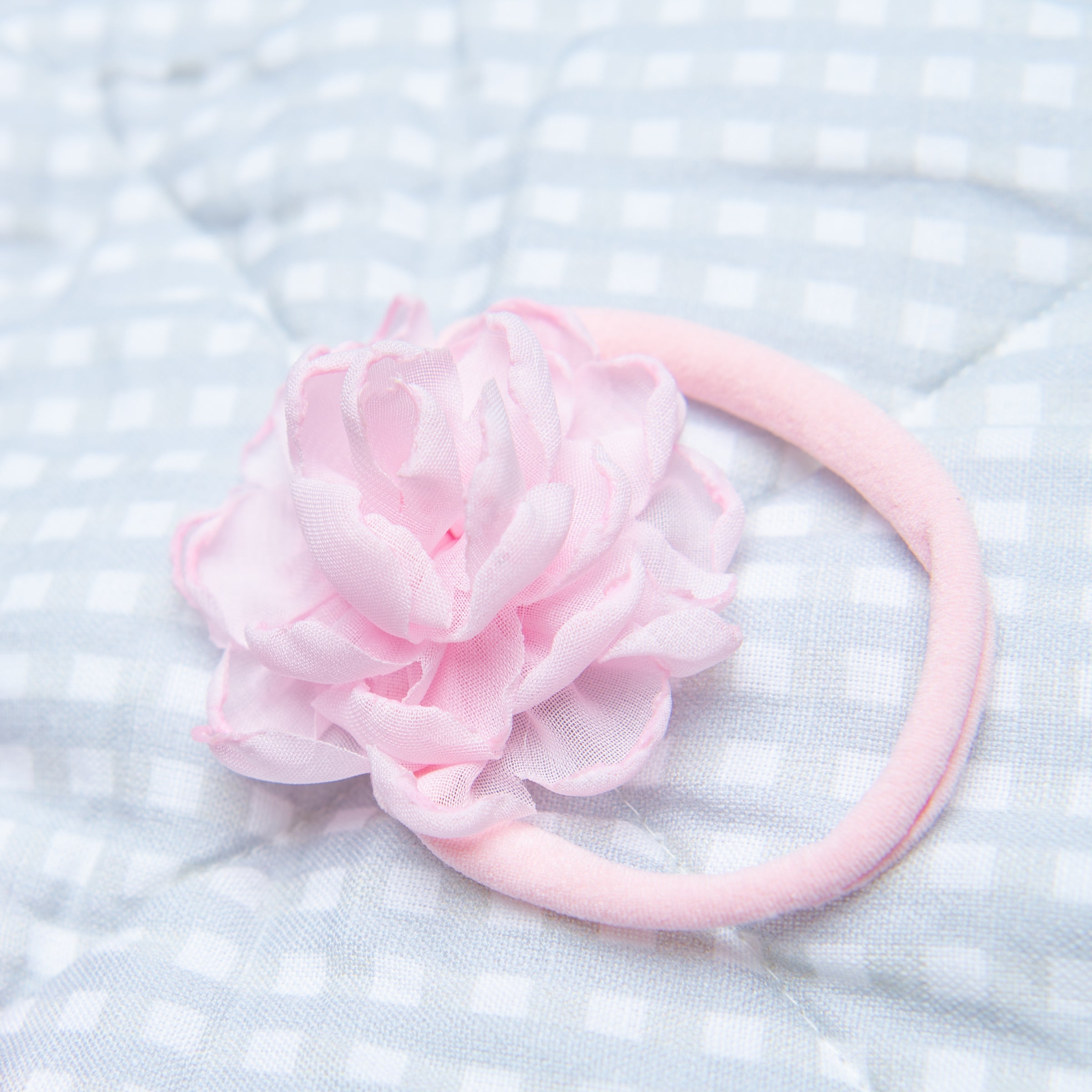 Mini Penny Flower Headband - Light Pink
