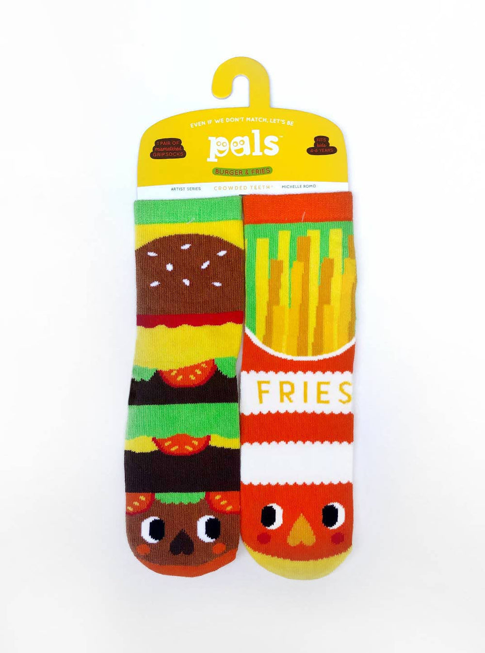 Burgers & Fries Mismatched Socks