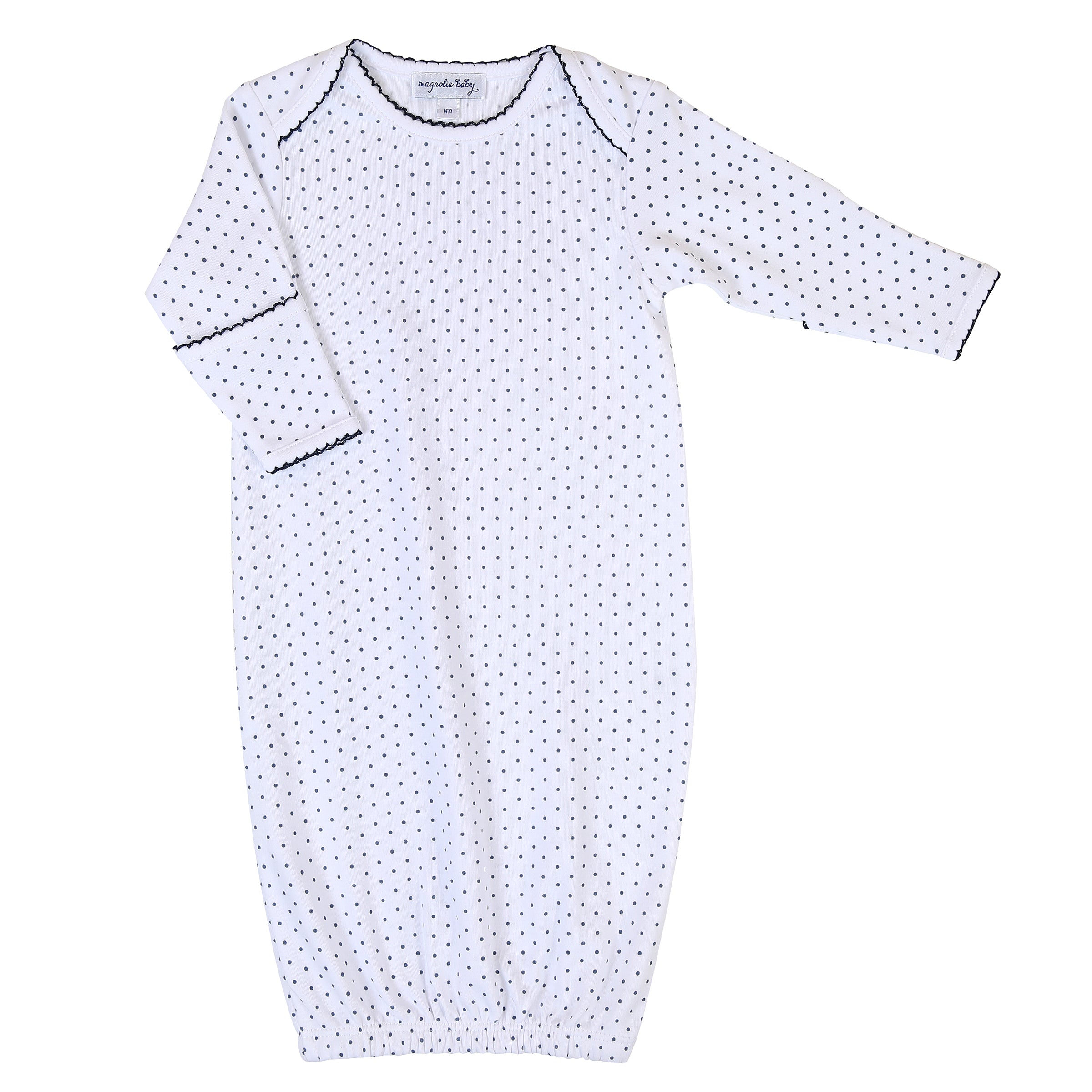 Mini Dots Lap Gown - Navy Blue