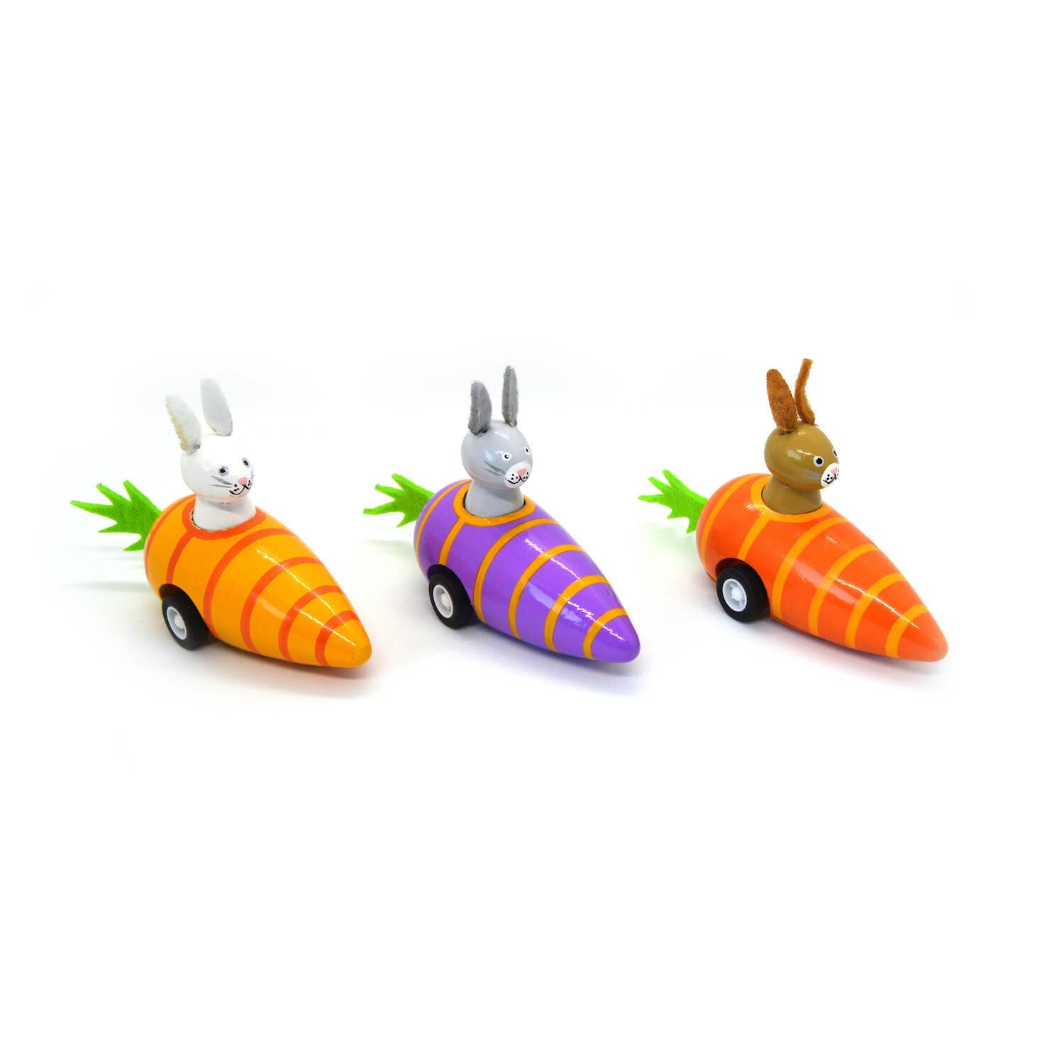 Pull Back Bunny Carrot Car
