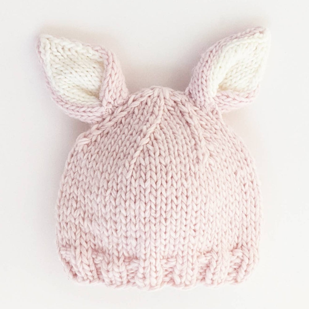 Bunny Ears Blush Beanie Hat