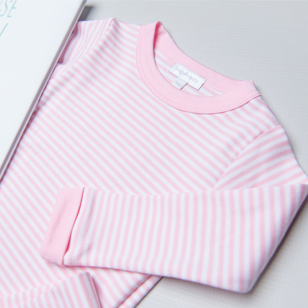 Stripes Long Pajamas - Pink