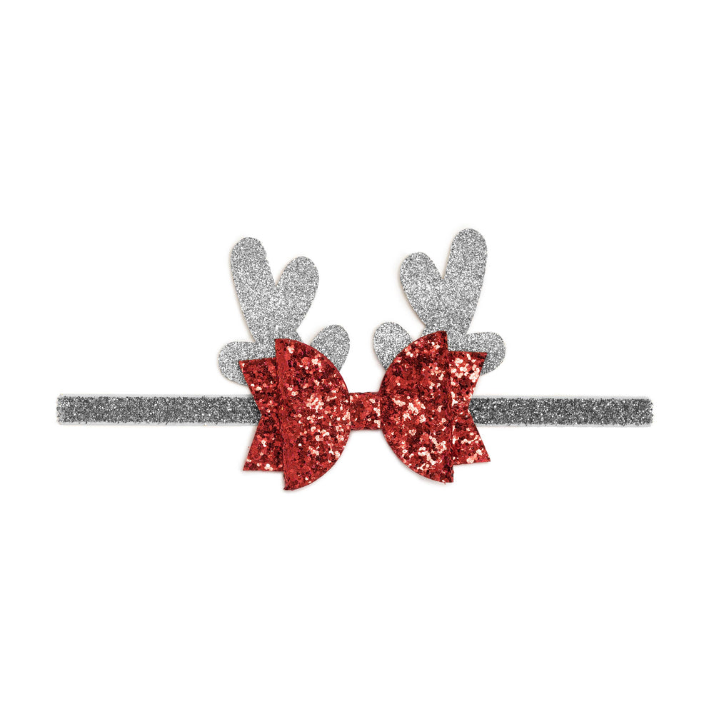 Silver Reindeer Headband